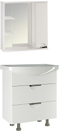 Mixline Мебель для ванной Этьен 75 R белая – фотография-1